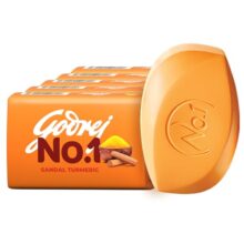 Godrej No. 1 Sandal & Turmeric – Pack of 5 (100g each) | Soaps For Bath | Long-Lasting Fragrance