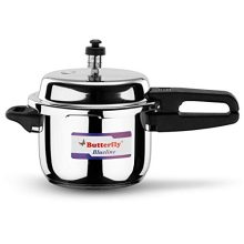 Butterfly Blue Line Stainless Steel Outer Lid Pressure Cooker, 3 Litre