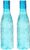 Floraware Food Grade Premium Plastic Fridge Mosaic Water Bottle, BPA Free | 100% Leak Proof | Office Bottle | Gym Bottle | Home | Kitchen | Travel Bottle Drinking Bottle, 1000ml Pack of 2, Blue