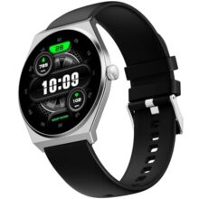 Fire-Boltt Phoenix Nova Smartwatch 1.43” Slim Super AMOLED Display, 466×466 Pixel Always-On Display, Bluetooth Calling, Health Tracker for Men & Women Midnight Black