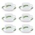 Larah By Borosil 35pc Opalware Dinner Set with Vision Glass Set for Family of 6, Microwave & Dishwasher Safe, Bone-Ash Free, Crockery Set for Dining & Gifting, Plates & Bowls (Luna)