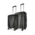 Aristocrat Polypropylene Air Pro Set of 2 Hard Luggage (55Cm and 66Cm) | Lightweight Luggage with Wheels, Secured Zip and Secured Combination Lock | Jet Black | Unisex, Spinner, Trolley Bag