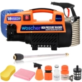 Woscher Car Washer High Pressure Gun Pressure Washer for Car, Car Washing Pump for Car, Bike and Home Use Cleaning | 18 Months Warranty | 1800 Watts | 150 Bars |