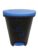 Cello Plastic Pedal Step-On Garbage Dustbin 50 Ltr, Black-Blue