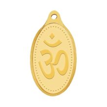 WHP Jewellers 24kt (999) 2 gram OM Yellow Gold Om Pendant