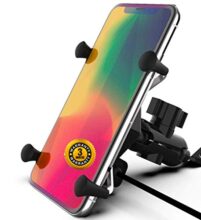 LIFEHAXTORE® Xtore Universal Bike Mobile Phone Holder with 360° Rotation | Fits All Smartphones (Black)