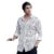 CAHOOT Men Prismic-Orb Shirt | Spread Collar, Long Button-Cuff Sleeves | Button, Curved Hem | Geometric Print Pleated | Woven Fabric for Casual Ivory White