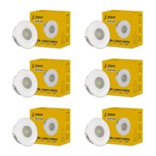 Jaquar Jasper Prime 2W LED Light Spotlight | SPOT Light for Home Ceiling | Blue SPOT Light (Pack of 6)