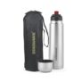 Signoraware Bullet Stainless Steel Vaccum Insulated Isi Certified Cola Bottle With Protective Cover | Airtight & Leakproof | Hot & Cold For Hours | Durable Flask For Outdoor Use (750Ml | Steel)