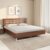 Nilkamal Maple Meta Without Storage | 1 Year Warranty Engineered Wood Queen Bed (Finish Color – Walnut, Delivery Condition – Knock Down)