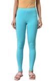 Aurelia Green Cotton Lycra Tights