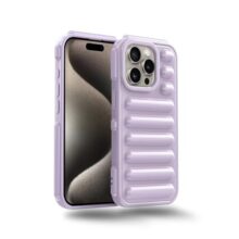 Amazon Brand – Solimo High Protection Capsule Design Back Cover for Apple iPhone 15 Pro Max – Lilac Purple