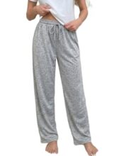 dockstreet Womens Open Bottom Wide Legged Sweatpants .11RTB0726C-OPEN-BOTTOM-GREY-WomenOPEN Bottoms-42