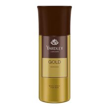 Yardley London Gentleman Gold Body Spray For Men| Fresh Rosemary & Mint Notes| Masculine Fragrance| Body Deodorant For Men| 150Ml