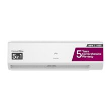 Godrej 1.5 Ton 5 Star, 5 Years Comprehensive Warranty, 5-In-1 Convertible Cooling, Inverter Split AC (Copper, 2025 Model, Heavy duty cooling at 52 °C, AC 1.5T EI 18II5T WZS Split 5S, White)