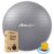 Boldfit Gym Ball for Exercise with Foot Pump for Workout Yoga for Women and Men Swiss for Balance Stability Training, Fitness 55cm-Grey