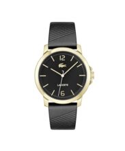 Lacoste Ottawa Qtz Basic Black Round Dial Men’s Watch|Leather Material|Multi Color Band – 2011276