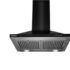 Lifelong Lllacp01 Double Baffle Filter 60 Cm Push Button Control Pyramid Wall Mounted Chimney(Black 1000 Cmh)