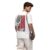 WROGN Men’s Cotton T-Shirt | Music-Inspired Back Print | Oversized Fit | White | M