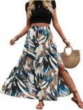 Louis Luxe Womens Skirt || Printed Skirt for Women || Skirts (SKIRT-01-BLUE-S)