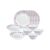 Larah by Borosil Pentas Opalware Dinner Set, 10 -Piece, White