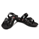 ACTION SYNERGY Mens Ultralightweight Can3-Black-7 | Comfort | Premium | All Season | EVA Ortho Slides For Men