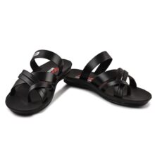 ACTION SYNERGY Mens Ultralightweight Can3-Black-7 | Comfort | Premium | All Season | EVA Ortho Slides For Men