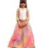Amazon Brand – Symbol Kids Knee Length Printed Knit Dress (KD-DRG-SS25-144_Sky Blue Floral_2-3 Years)