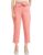 Amazon Brand – Symbol Women’S Tapered Paper Bag Trousers (High Rise Ankle Length | With Self Fabric Belt) (Ct-19 Cont_Pink 2_40)