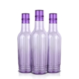ASIAN Family Home 3-Piece Fridge Water Bottle Set 1000ml Each | 3 Litre Total Capacity | Premium Leakproof, BPA-Free PET Plastic for Kitchen & Office | Daily Hydration Essential