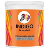 Indigo Interior Sheen Emulsion Sliver Series | Interior Paint | Sheen Finish | 4 Liters | Brilliant White