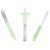 Anjali 3-Piece Kitchen Tool Set – 1 Knife, 1 Peeler, 1 Lighter – Ideal for Cooking, Food Prep, and Various Uses for Home and Kitchen- Green