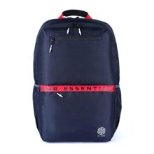 Gear Logi-Q 27L Medium Water Resistant 5 Compartment Laptop Backpack/Backpack/Office Bag With Trolley Sleeve For Men/Women (Navy-Red)