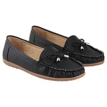 Shoetopia Girls Comfort Black Ballet Flat – 3 UK (Girls-Comfort-Black)