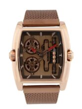 French Connection Barrel Brown Tonneau Dial Mens Analogue Watch FCM02BRM
