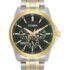 Citizen Stainless Steel Analog Quartz Multifuction Men’s Black Dial Watch – AG8343-50X, Band Color-Two-Tone