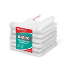 Spotzero By Milton Non-Scratch Wire Dish Cloth (Pack of 6) I Multipurpose Scrubber for Kitchen Utensils, Sinks, Counter & More I Wet and Dry Cleaning for Kitchen & Home
