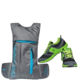 Gowin Bright Blue/Green Size-6 With Triumph Back Bag Alpha Pro-6003 Grey/Cyan