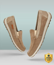 WOODLAND Slip On Lightweight Comfortable Easy Wear Casuals For Men(Khaki , 9)
