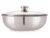 NIRLON Triply Stainless Steel Tasla Cum Kadhai Without Handle, 2 Litre, Silver (20 cm), (Induction and Gas Stove Compatible)