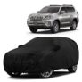 Sulfar 100% Water Resistant Car Body Cover Compatible with Mirror & Antenna Pockets for Toyota Land Cruiser (Triple Stitched, Full Bottom Elastic, Black)