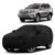 Sulfar 100% Water Resistant Car Body Cover Compatible with Mirror & Antenna Pockets for Toyota Land Cruiser (Triple Stitched, Full Bottom Elastic, Black)
