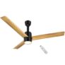 RR Signature OPUL AIR 1200mm BLDC Underlight Ceiling Fan with 100% Pure Copper Motor – 35W | 350 RPM High Speed | Remote Control & LED Light | 3 Light Modes | 3 Year Warranty – PINE WOOD