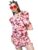 Tokyo Talkies Women V-Neck Mini Long Sleeve Dress Ttj6007083 Orange L