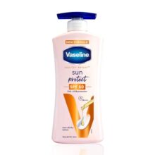 Vaseline Sun Protect Spf 50 Pa++++ Lotion, 400Ml, For Skin Protection From Harsh Sun, With Niacinamide, Vitamin C & E, Reduces Tan Lines, Non-Sticky And Lightweight, For Men & Women