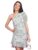 Tokyo Talkies Green & Yellow Floral Printed One Shoulder Gathered Sheath Mini Dress