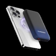 Ambrane 10000 mAh 22.5 W Wireless With MagSafe Slim Pocket Size Power Bank(Blue, Lithium Polymer, Fast Charging, Power Delivery 3.0, Quick Charge 3.0 for Earbuds, Mobile, Smartwatch, Tablet)