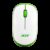 Acer Flow Ambidextrous Optical Mouse ACR-WRLS,1600 DPI, with Soft side grip, Plug-and-Play(2.4GHz Wireless, White, Green)