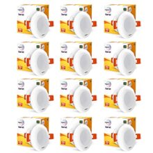 wipro Garnet 3W LED Mini Downlight | Red | Compact Design with 120° Beam Angle | Recessed Down Light for False Ceiling | Cutout – 2.3 inch | Pack of 12