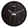 Amazon Brand – Solimo 12-inch Contemporary Plastic & Glass Wall Clock – Designer (Silent Movement, Black Frame)